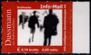 PIN AG: MiNr. 61 I, 14.06.2004, "Dussmann, das Kulturkaufhaus", Satz, postfrisch